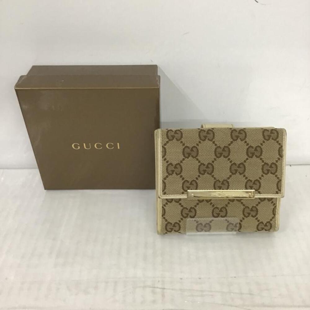 Gucci Bifold Wallet Billfold GG Canvas Black